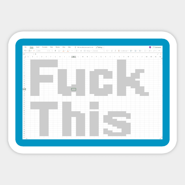 Microsoft Excel Sticker by kthorjensen